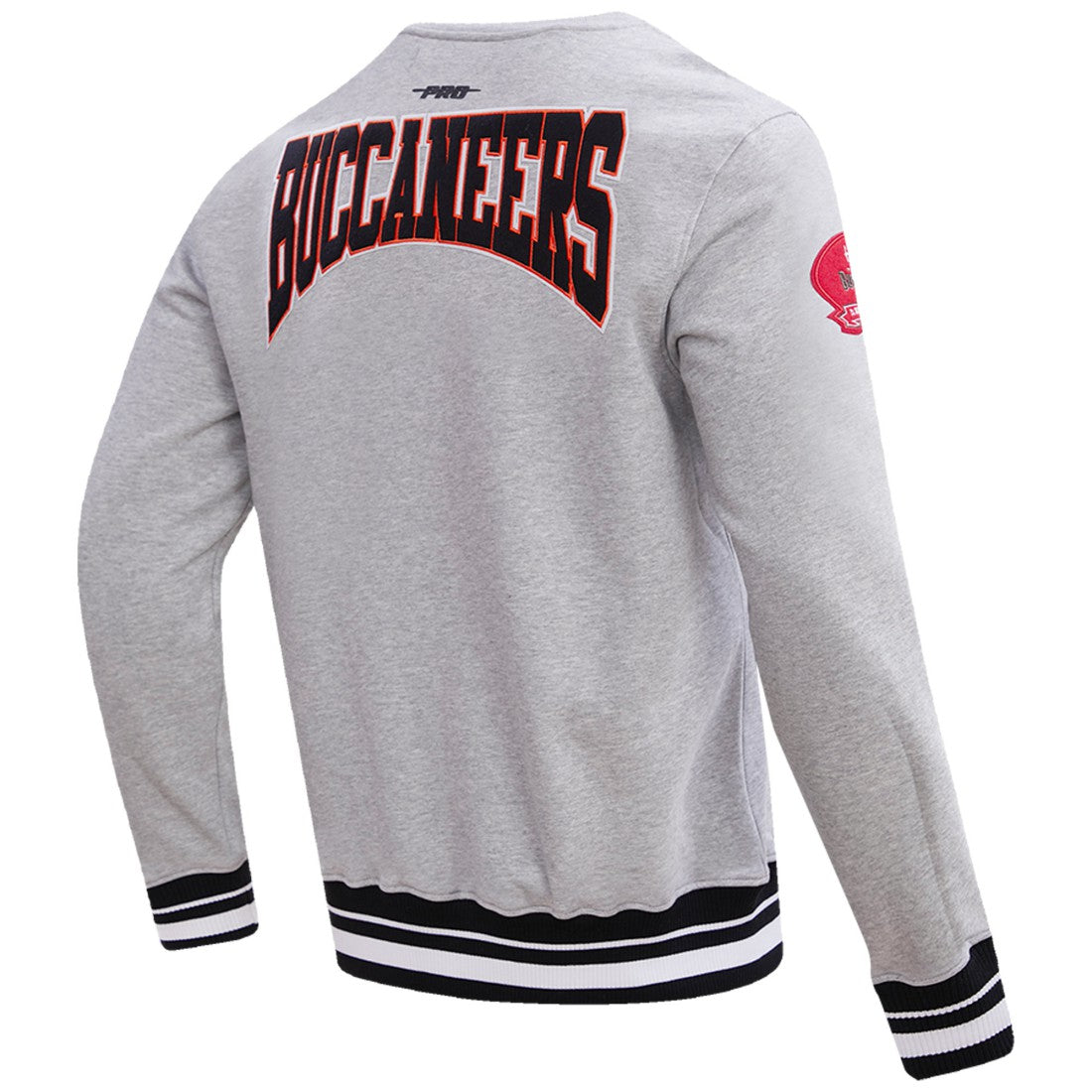 Tampa Bay Buccaneers Pro Standard Crest Emblem Pullover Sweatshirt - Heather Gray for sale
