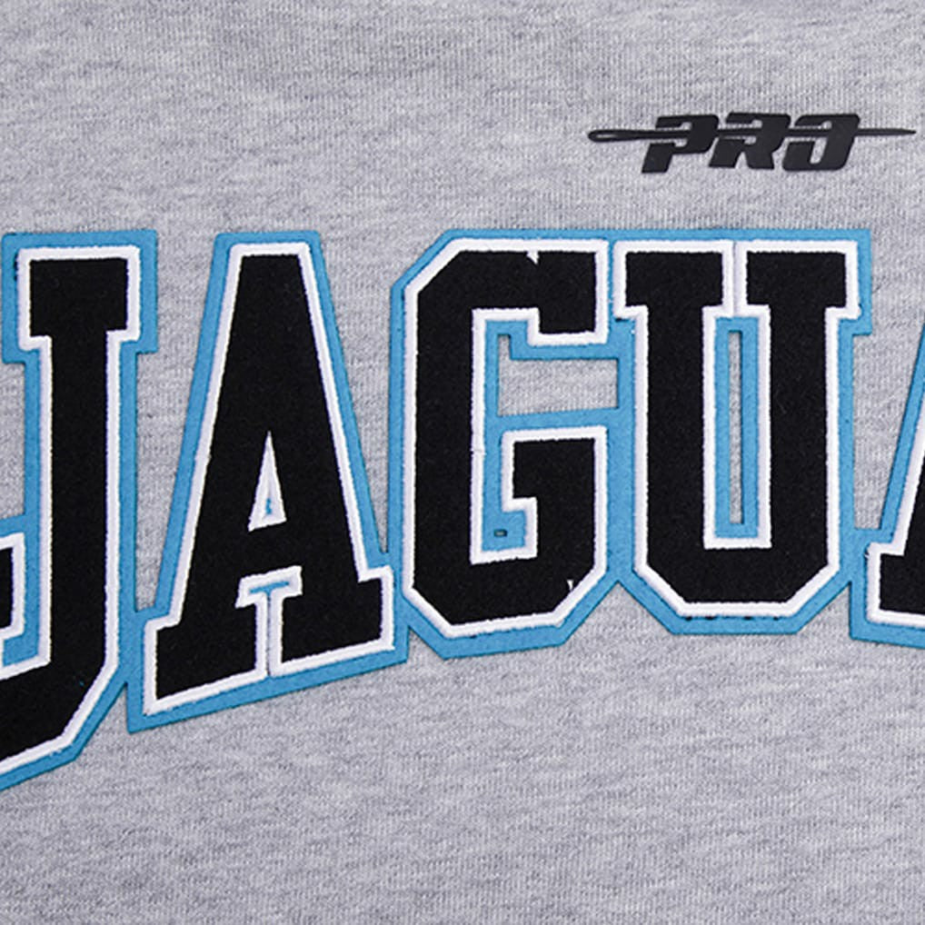 Jacksonville Jaguars Pro Standard Crest Emblem Pullover Sweatshirt - Heather Gray sale
