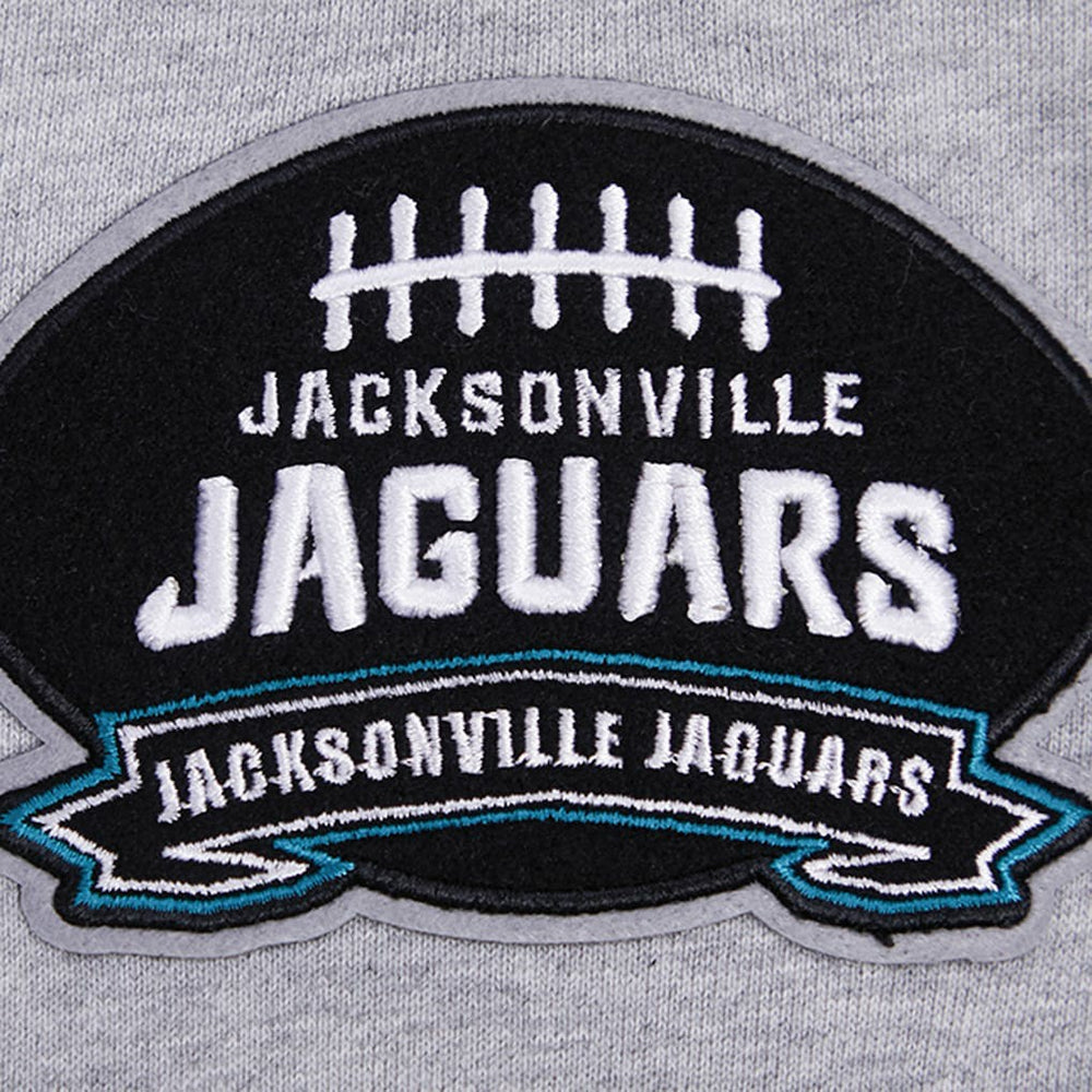 Jacksonville Jaguars Pro Standard Crest Emblem Pullover Sweatshirt - Heather Gray sale