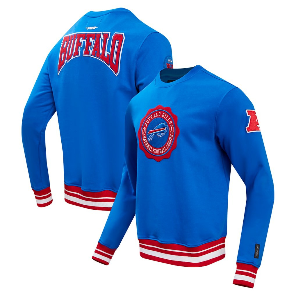 Buffalo Bills Pro Standard Crest Emblem Pullover Sweatshirt - Royal outlet