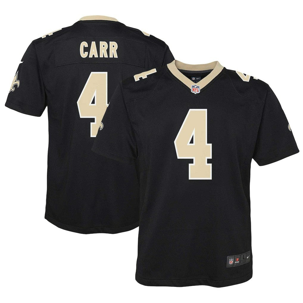 Derek Carr New Orleans Saints Youth Game Jersey - Black sale