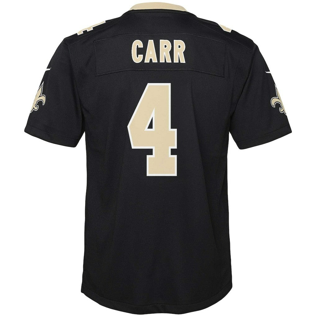 Derek Carr New Orleans Saints Youth Game Jersey - Black sale