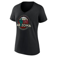 Arizona Diamondbacks Women's Hometown Desert Baseball V-Neck T-Shirt Black