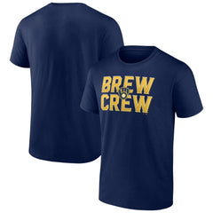 Milwaukee Brewers Hometown Brew Crew Fancy T-Shirt Navy