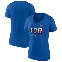 Toronto Blue Jays Women's Hometown In The 416 V-Neck T-Shirt Royal