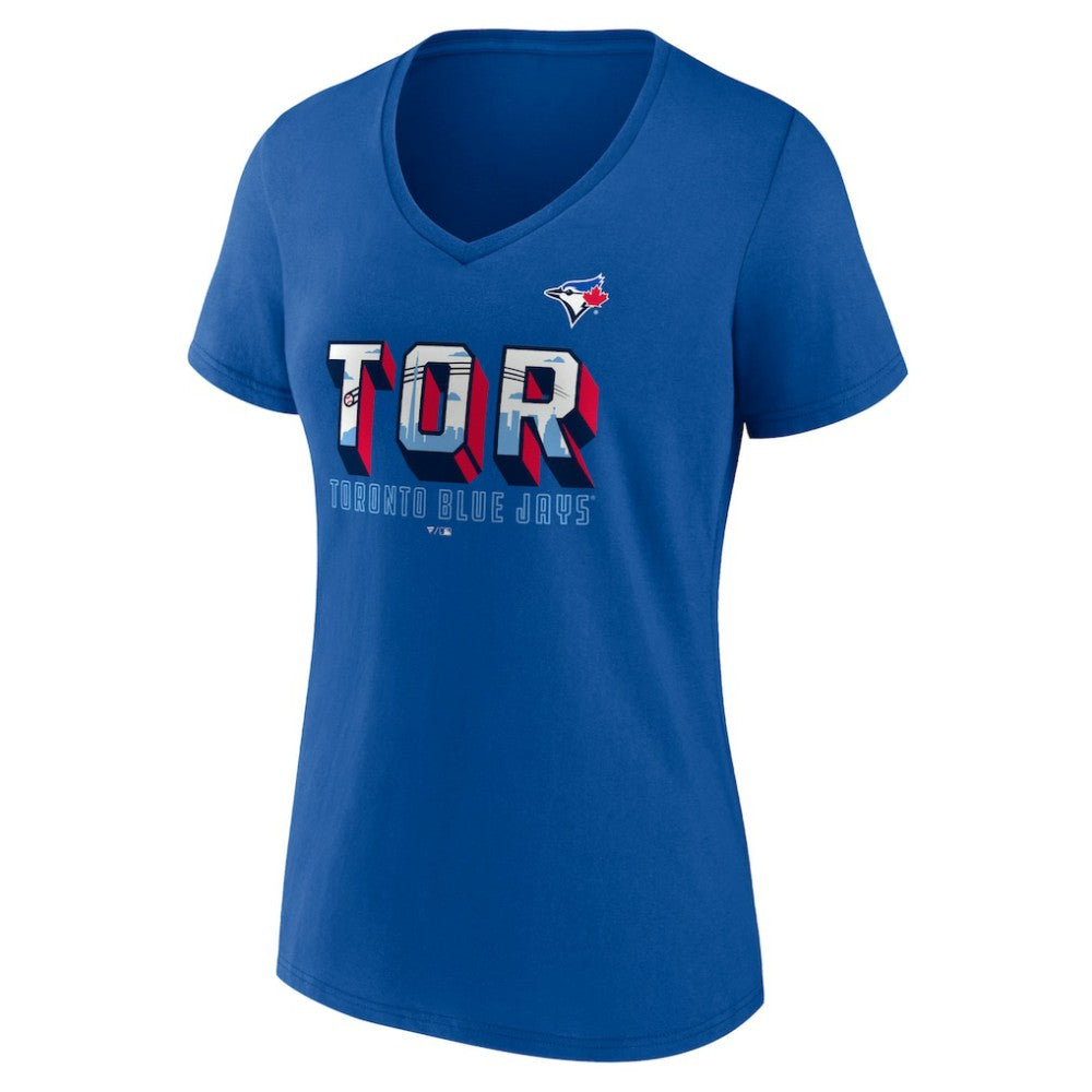 Toronto Blue Jays Women's Hometown In The 416 V-Neck T-Shirt Royal