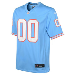 Tennessee Titans Youth Oilers Throwback Custom Game Jersey - Light Blue outlet