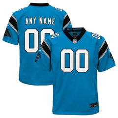 Carolina Panthers Youth Alternate Custom Game Jersey - Blue for sale