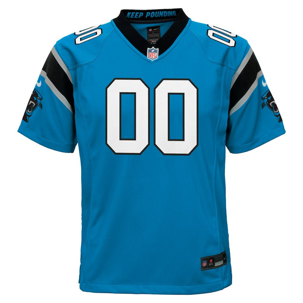 Carolina Panthers Youth Alternate Custom Game Jersey - Blue for sale