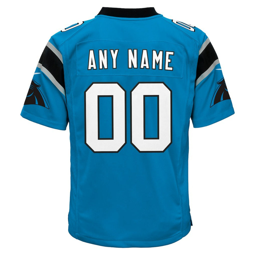 Carolina Panthers Youth Alternate Custom Game Jersey - Blue for sale