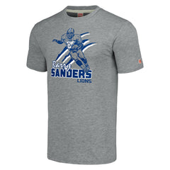 Barry Sanders Detroit Lions Homage Unisex Caricature Retired Player Tri-Blend T-Shirt - Gray sale