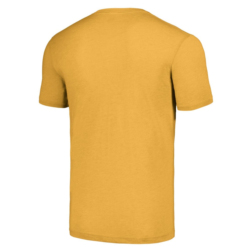 Eric Dickerson Los Angeles Rams Homage Unisex Caricature Retired Player Tri-Blend T-Shirt - Gold for sale