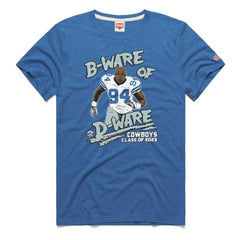 DeMarcus Ware Dallas Cowboys Homage Unisex Caricature Retired Player Tri-Blend T-Shirt - Royal discount