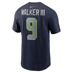 Kenneth Walker III Seattle Seahawks Player Name & Number T-Shirt - College Navy for sale