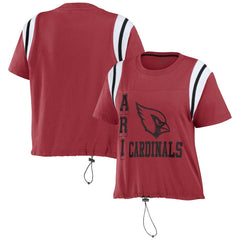 Arizona Cardinals WEAR by Erin Andrews Women's Cinched Colorblock T-Shirt - Cardinal outlet