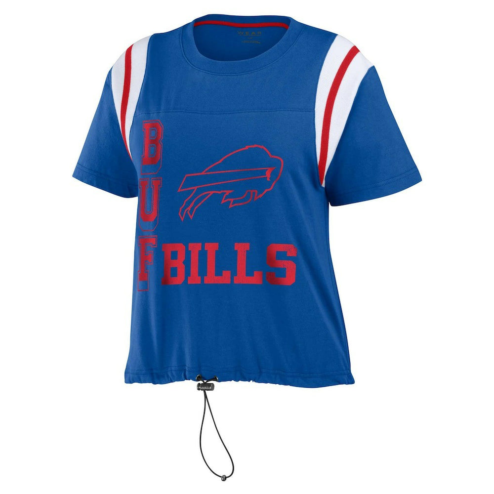 Buffalo Bills WEAR by Erin Andrews Women's Cinched Colorblock T-Shirt - Royal sale