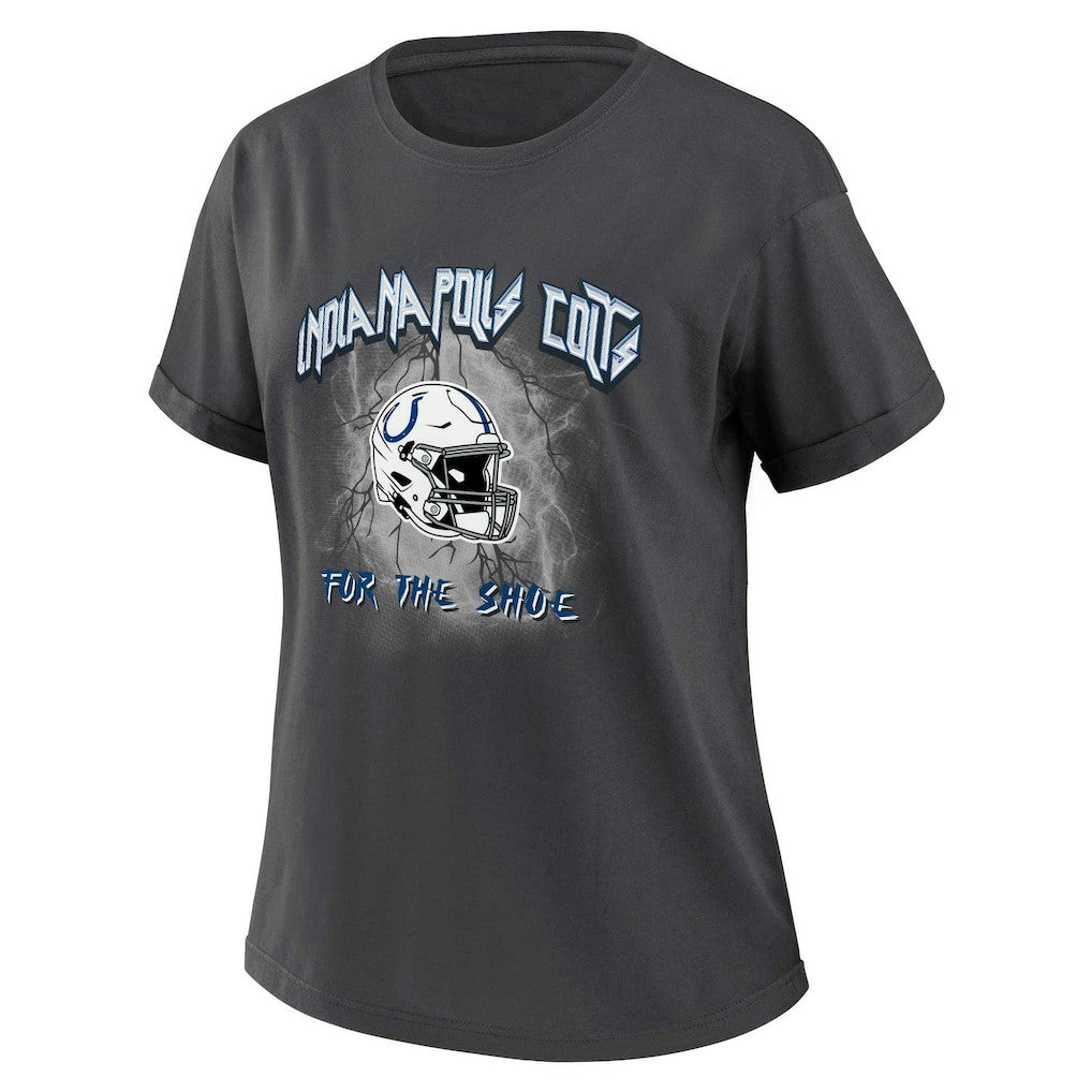 Indianapolis Colts WEAR by Erin Andrews Women's Boyfriend T-Shirt - Charcoal online