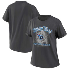 Tennessee Titans WEAR by Erin Andrews Women's Boyfriend T-Shirt - Charcoal sale