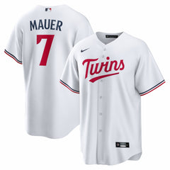 Joe Mauer Minnesota Twins Home Retired Player Replica Jersey White