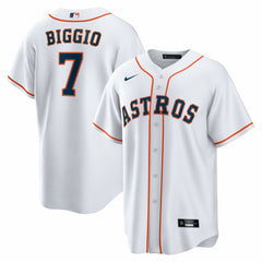 Craig Biggio Houston Astros Home Retired Player Replica Jersey White