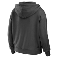 Tampa Bay Buccaneers WEAR by Erin Andrews Women's Color Block Light Weight Modest Crop Full-Zip Hoodie - Pewter/White sale