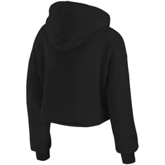 Cleveland Browns WEAR by Erin Andrews Women's Domestic Cropped Pullover Hoodie - Black sale