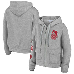 Atlanta Falcons WEAR by Erin Andrews Women's Full-Zip Hoodie - Heather Gray online