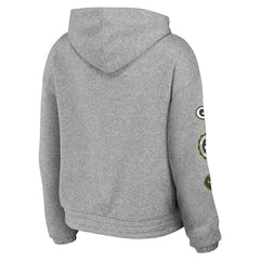 Green Bay Packers WEAR by Erin Andrews Women's Full-Zip Hoodie - Heather Gray outlet