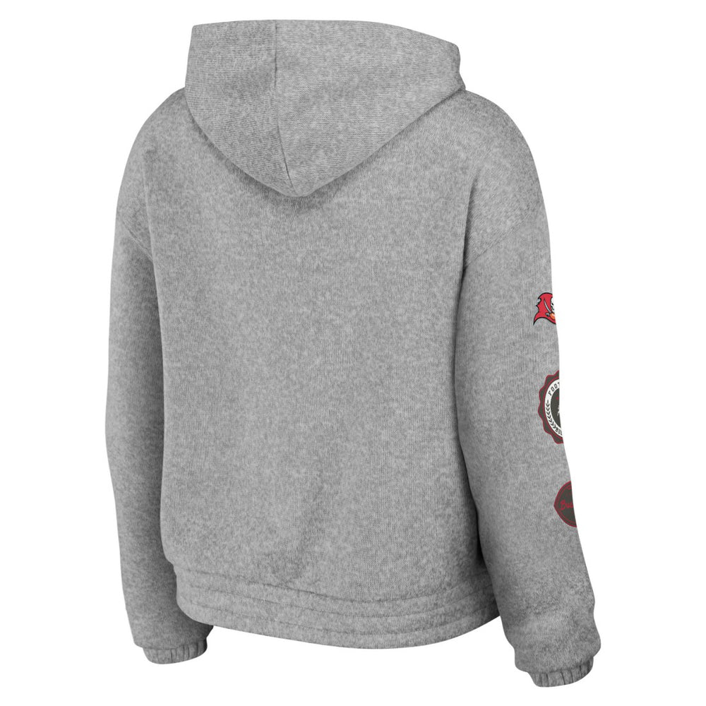 Tampa Bay Buccaneers WEAR by Erin Andrews Women's Full-Zip Hoodie - Heather Gray for sale
