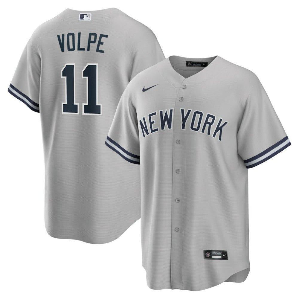 Anthony Volpe New York Yankees Road Replica Jersey Gray