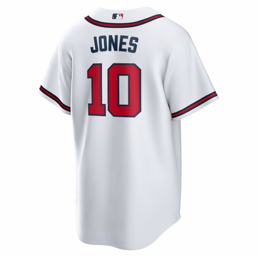 Chipper Jones Atlanta Braves Home Retired Player Replica Jersey White