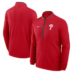 Philadelphia Phillies Dri-FIT Victory Half-Zip Pullover Red