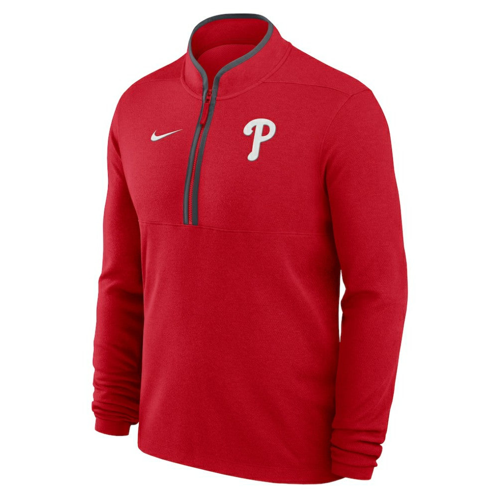 Philadelphia Phillies Dri-FIT Victory Half-Zip Pullover Red
