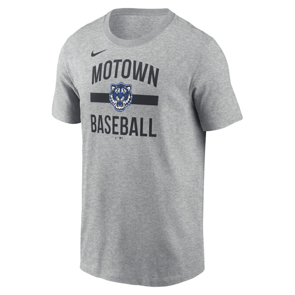 Detroit Tigers City Connect Arched Team Phrase T-Shirt Heather Gray