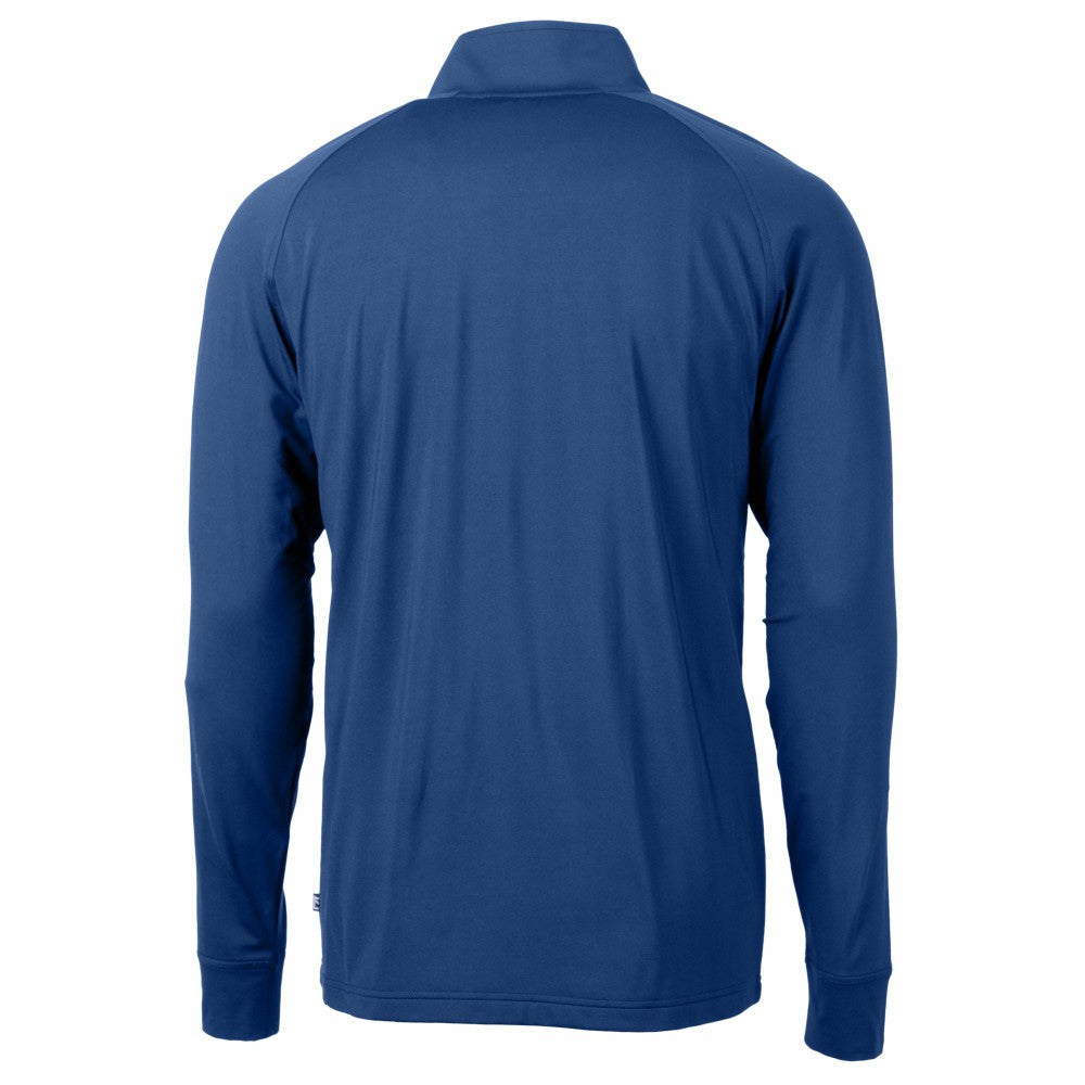 Kansas City Royals Cutter & Buck Adapt Eco Knit Stretch Recycled Quarter-Zip Pullover Top Royal