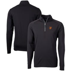 Baltimore Orioles Cutter & Buck Adapt Eco Knit Stretch Recycled Quarter-Zip Pullover Top Black