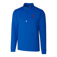 Philadelphia Phillies Cutter & Buck Traverse Stretch Quarter-Zip Pullover Top Royal