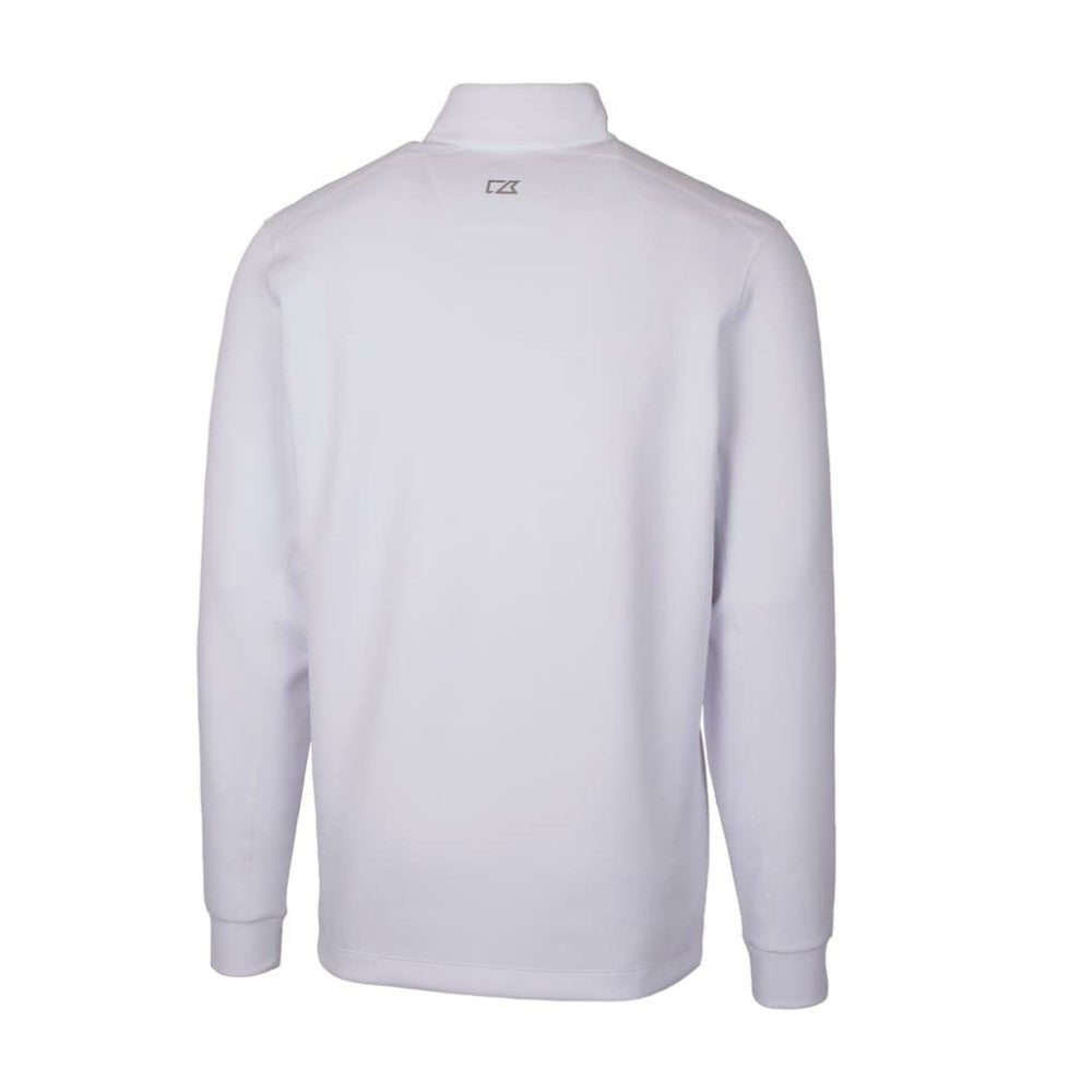 New York Yankees Cutter & Buck Traverse Stretch Quarter-Zip Pullover Top White