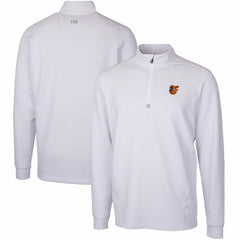 Baltimore Orioles Cutter & Buck Traverse Stretch Quarter-Zip Pullover Top White