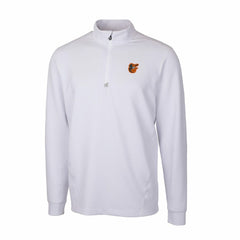 Baltimore Orioles Cutter & Buck Traverse Stretch Quarter-Zip Pullover Top White