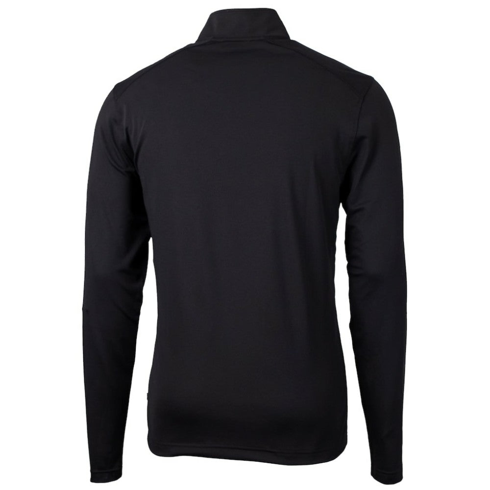 Baltimore Orioles Cutter & Buck Virtue Eco Pique Recycled Quarter-Zip Pullover Top Black