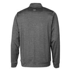 Chicago Cubs Cutter & Buck Stealth Heathered Quarter-Zip Pullover Top Gray