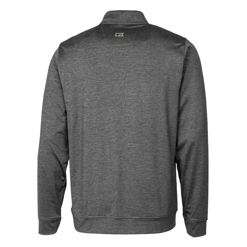 Baltimore Orioles Cutter & Buck Stealth Heathered Quarter-Zip Pullover Top Gray