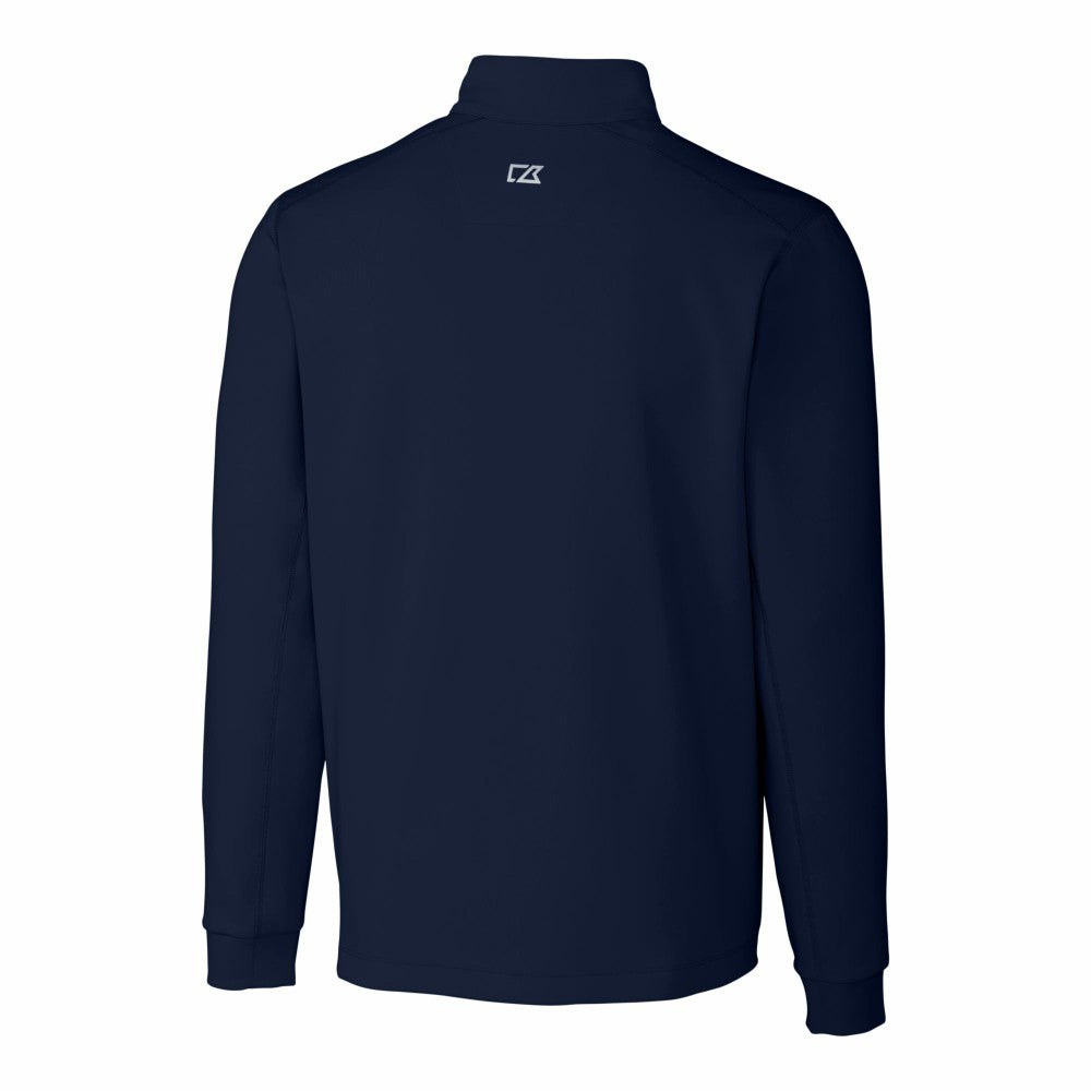 Kansas City Royals Cutter & Buck Big & Tall Traverse Stretch Quarter-Zip Pullover Top Navy