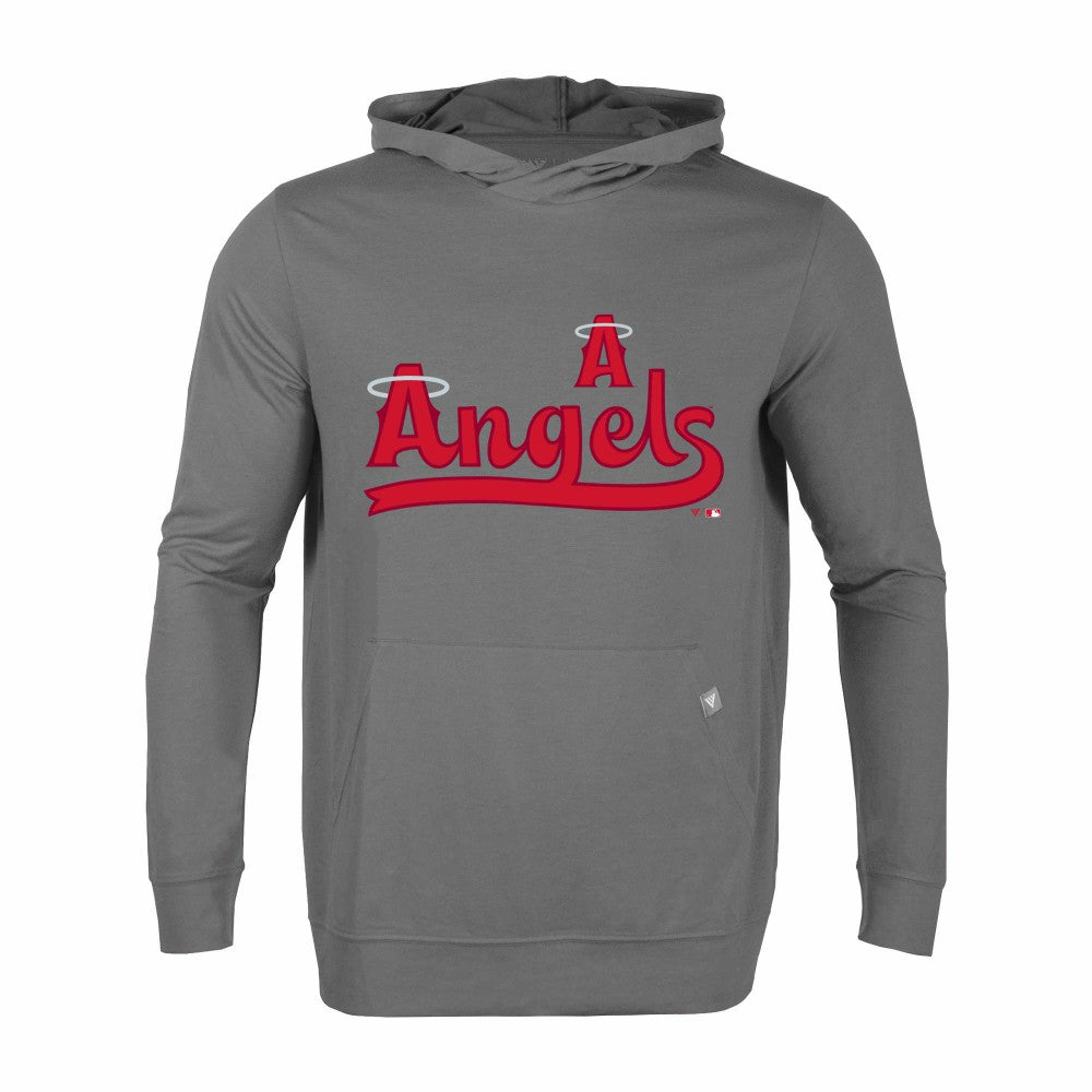 Los Angeles Angels Levelwear City Connect Relay Core Logo Pullover Hoodie Gray