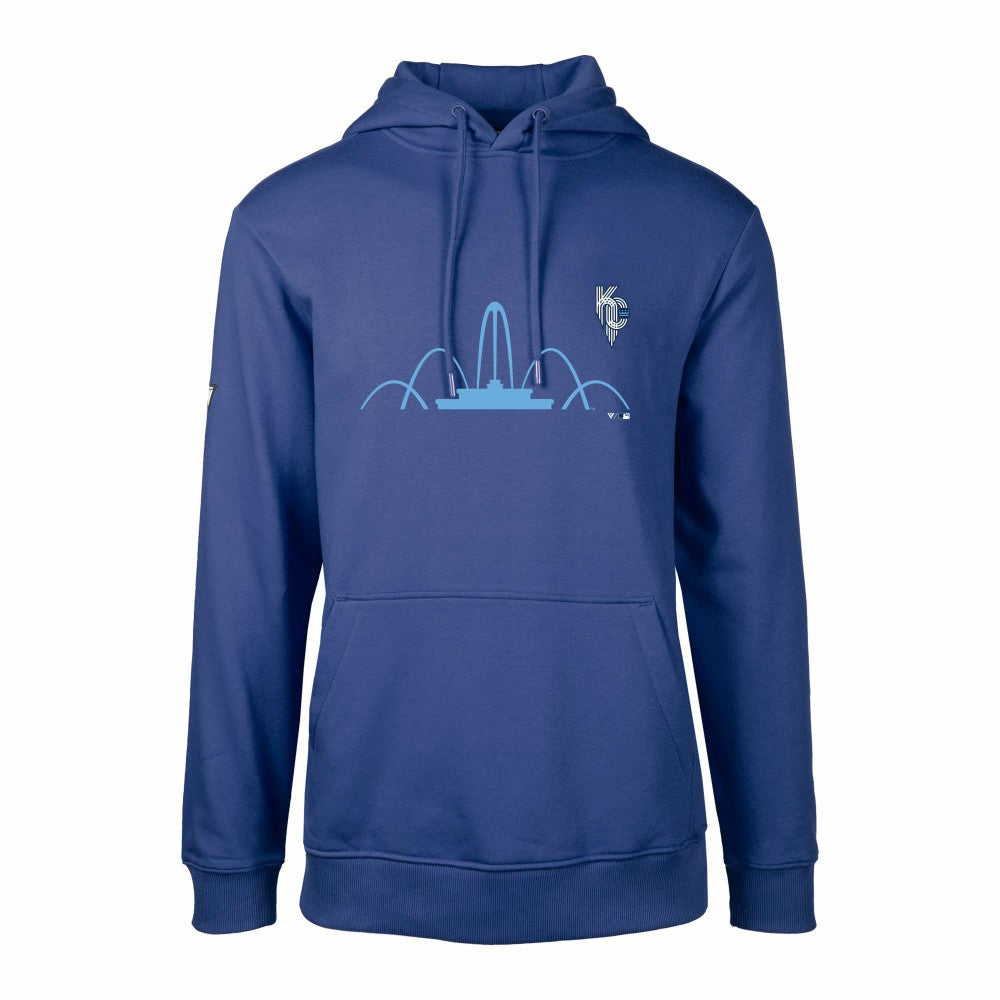 Kansas City Royals Levelwear City Connect Podium Core Logo Pullover Hoodie Royal