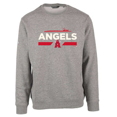 Los Angeles Angels Levelwear City Connect Zane No Hitter Pullover Sweatshirt Heather Gray