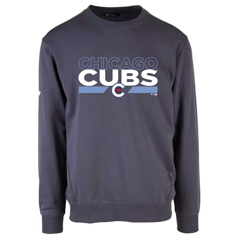 Chicago Cubs Levelwear City Connect Zane No Hitter Pullover Sweatshirt Navy