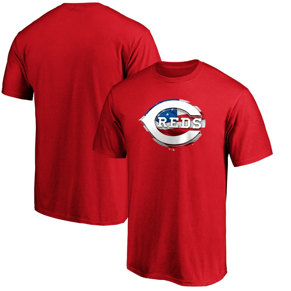 Cincinnati Reds Banner Wave T-Shirt Red