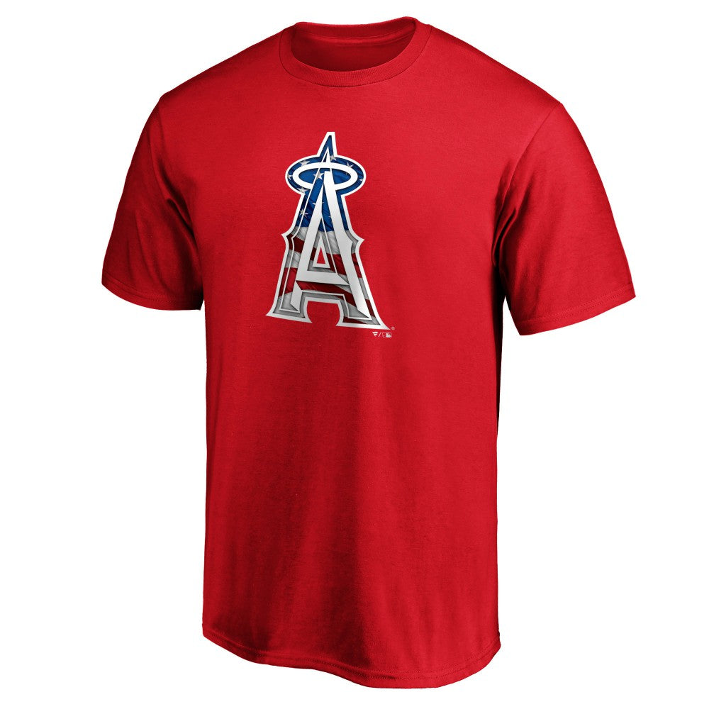 Los Angeles Angels Banner Wave T-Shirt Red